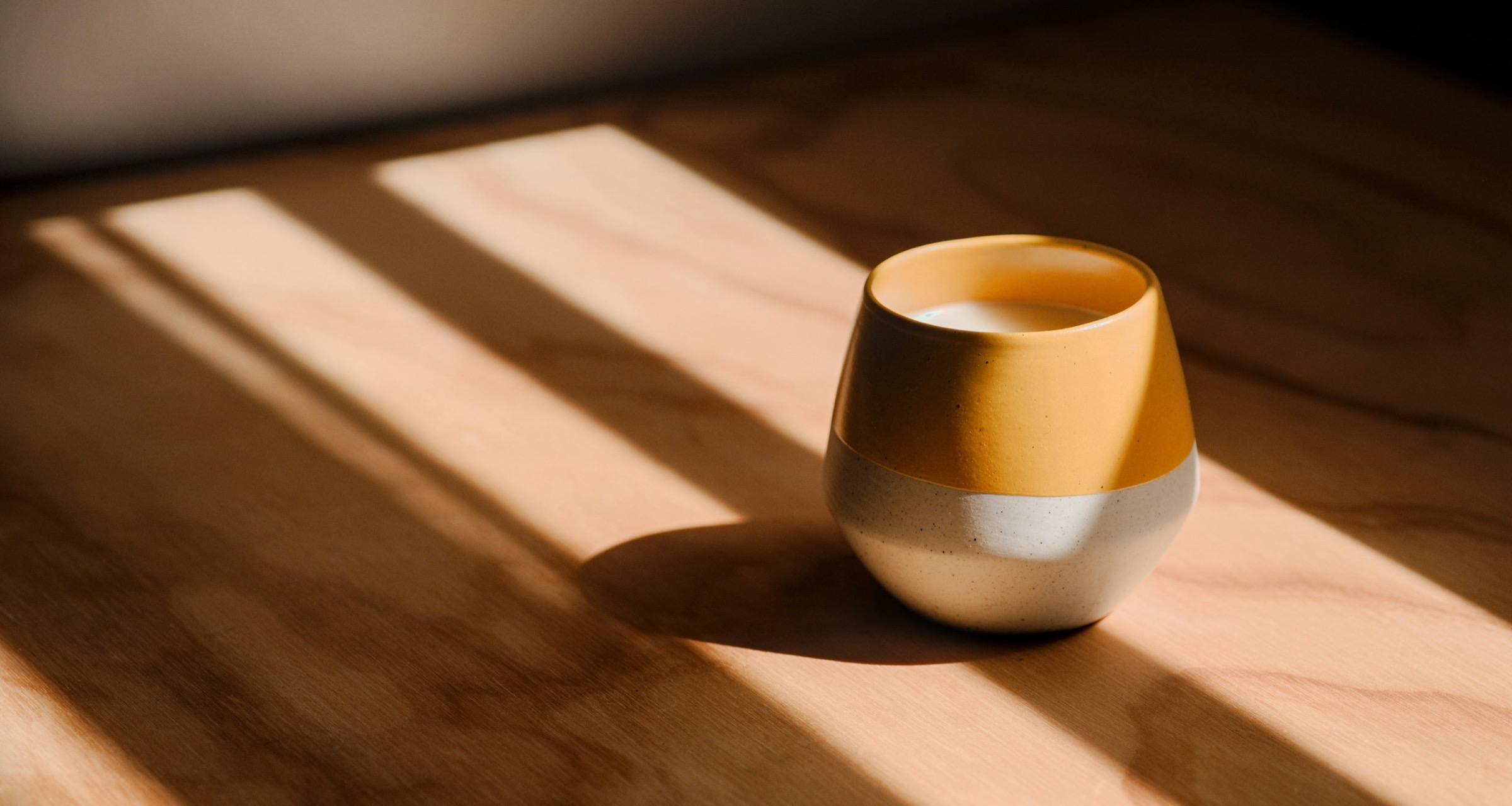 Morning light on a quiet table